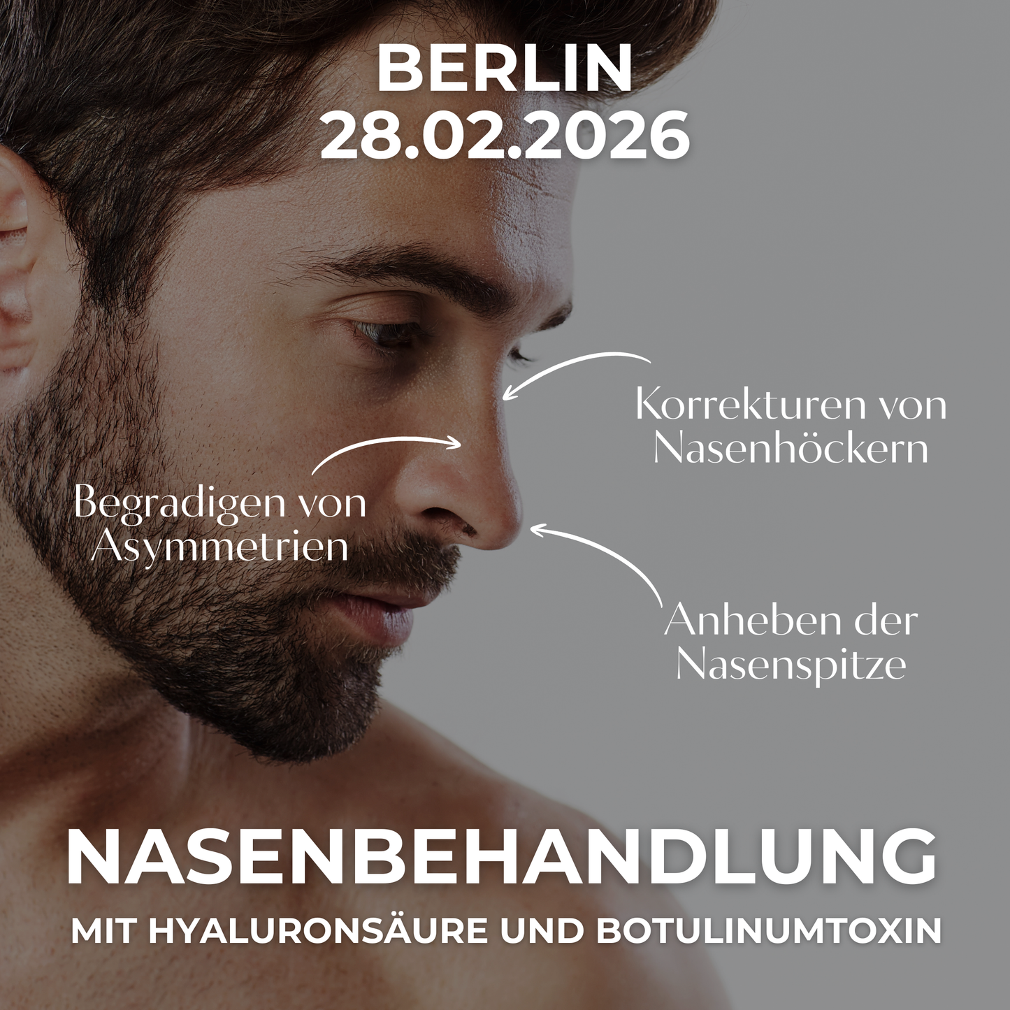 UNTERSPRITZUNG DER NASE • 28.02.2026 • Berlin